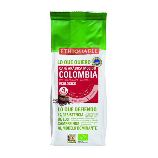 Ethiquable Colombia Café Arábica Molido Premium 250 g