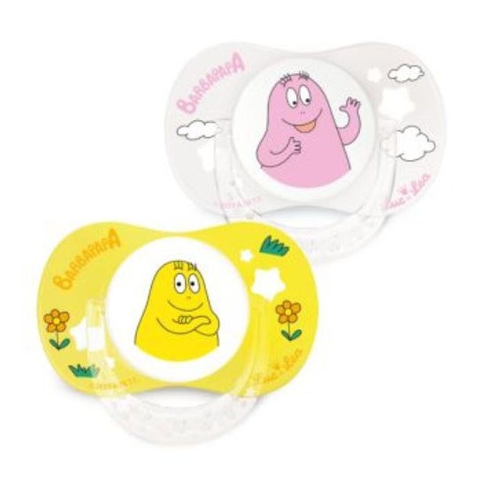 Luc et Léa Chupete Barbapapa 6-18 Meses Amarillo 2 uds