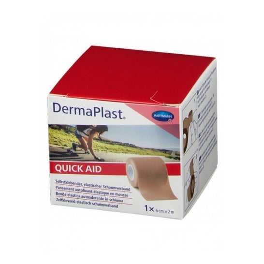 Tiritas Quick Aid Venda Espuma Autoadhesiva Elást 6 cmx2m Nud 1 ud