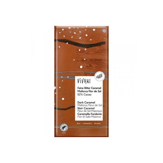 Vivani Chocolate Negro Caramelo Flor de Sal 62% 80g