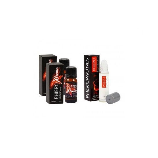 Phiero Xtreme concentrado de feromonas 10mlx2uds + perfume con feromonas 10ml