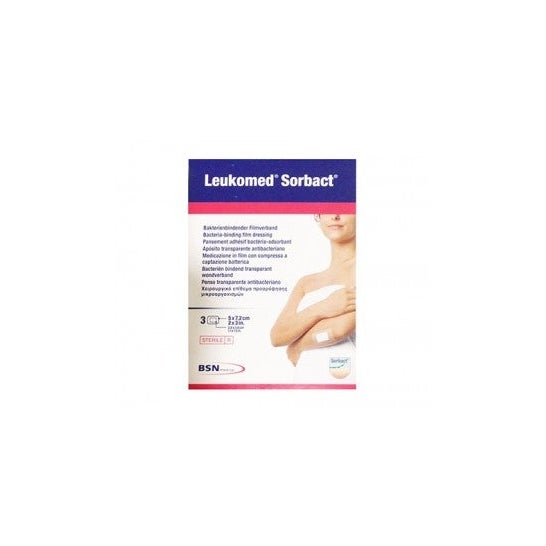 Leukomed Sorbact Apósito 5x7,2cm 3uds