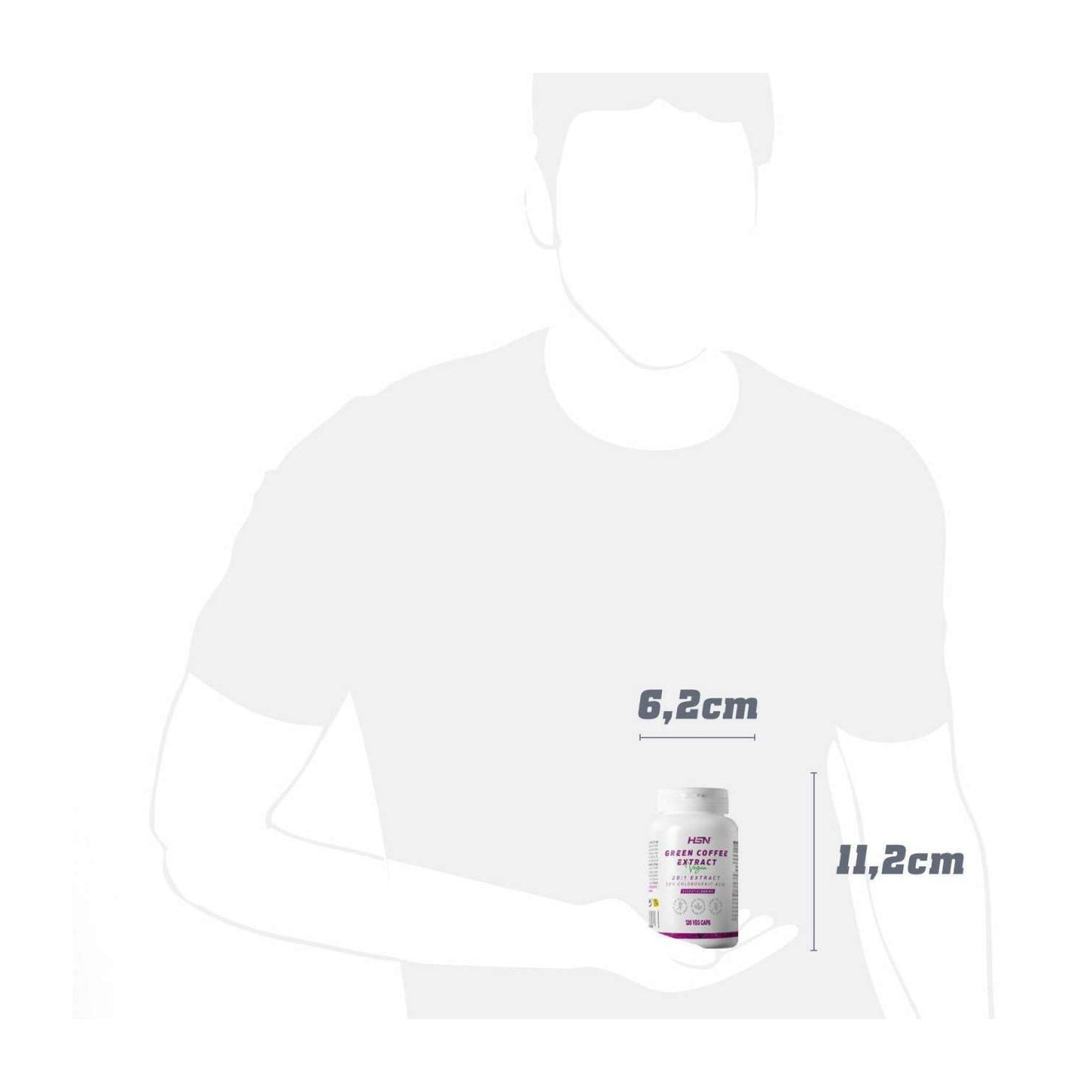 HSN Extracto de Café Verde 20:1 500mg 120vcaps