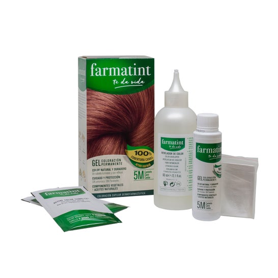 Farmatint Gel 5M Castaño Claro Caoba 135ml