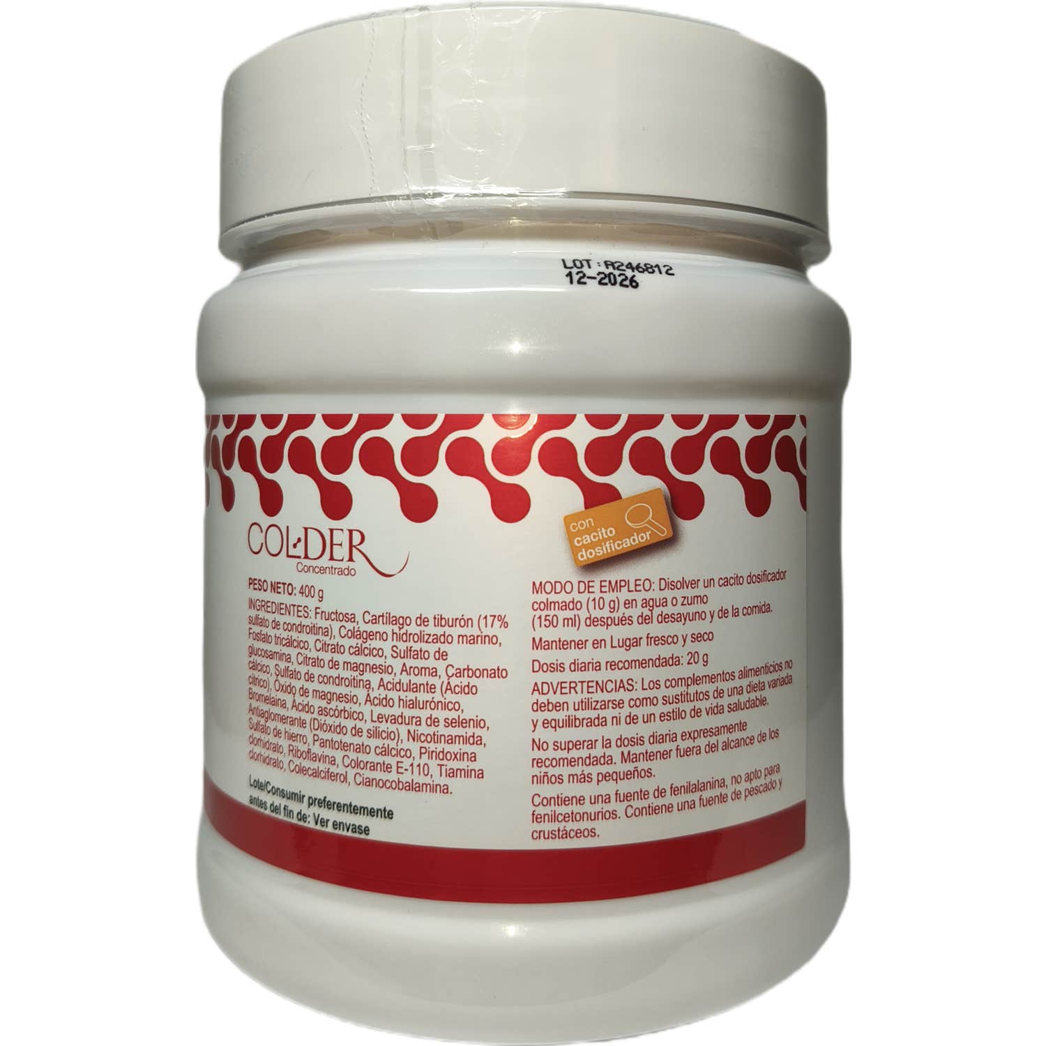 Colder Colageno Concentrado 400 G Polvo