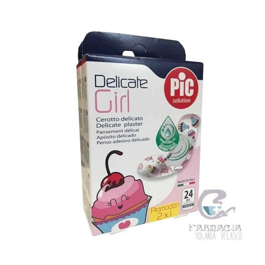 Pic Solution Delicate Antibac Kids Girl 19X72Mm 24 uds