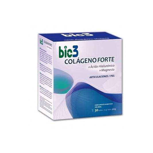 Bio3 Colágeno Forte Articulaciones y Piel 30 Sobres