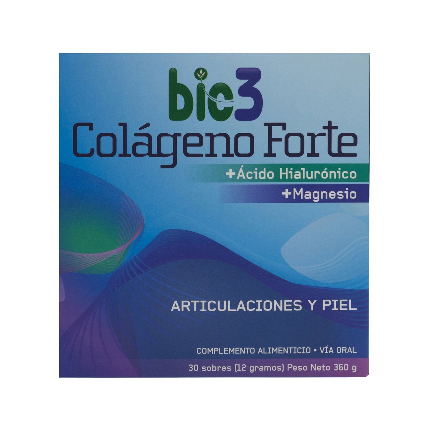 Bio3 Colágeno Forte Articulaciones y Piel 30 Sobres