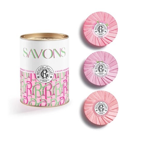 Roger & Gallet Boîte Savons Bienfaisants Pink Love 3x100 g