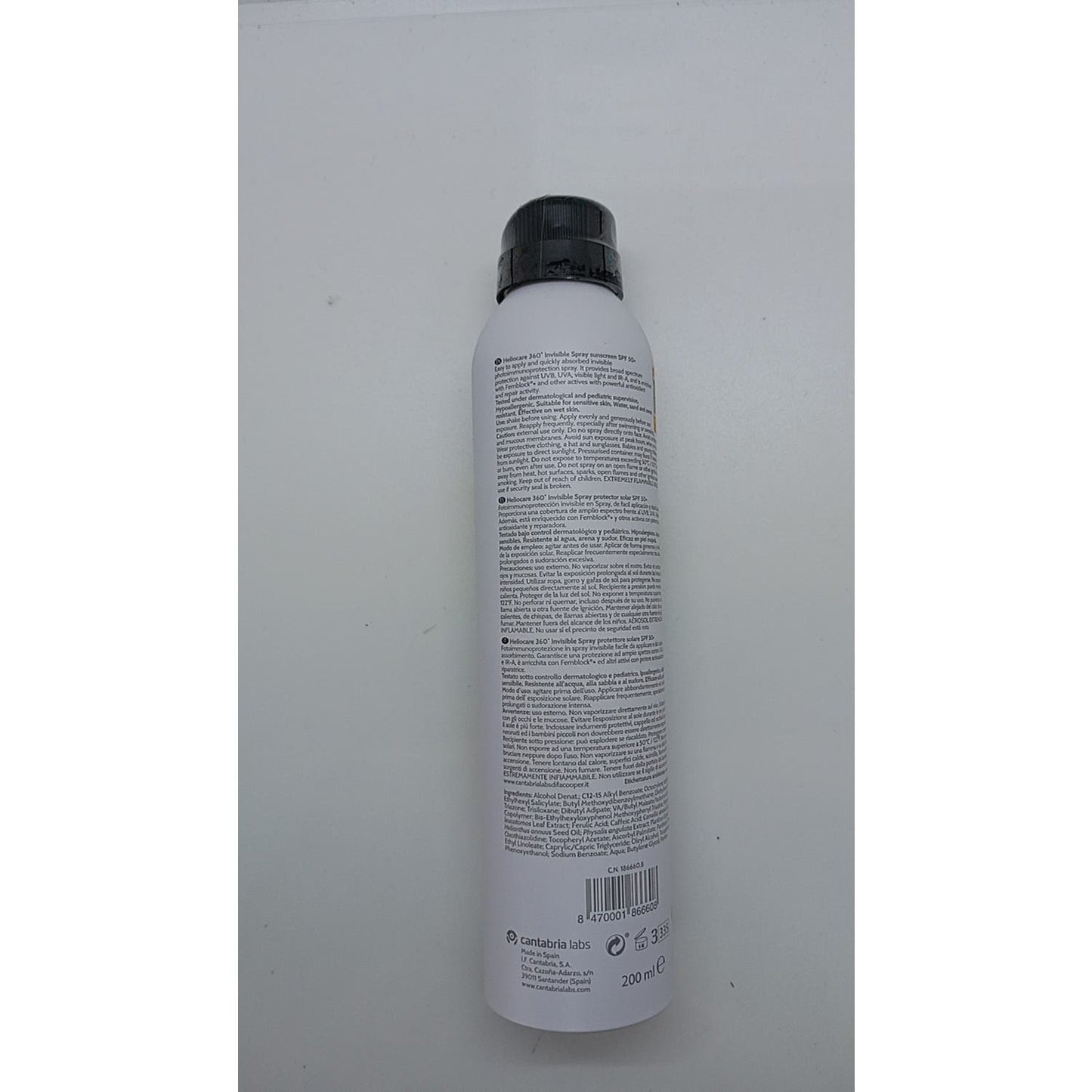 Heliocare 360 Invisible Spray SPF50+ 200ml
