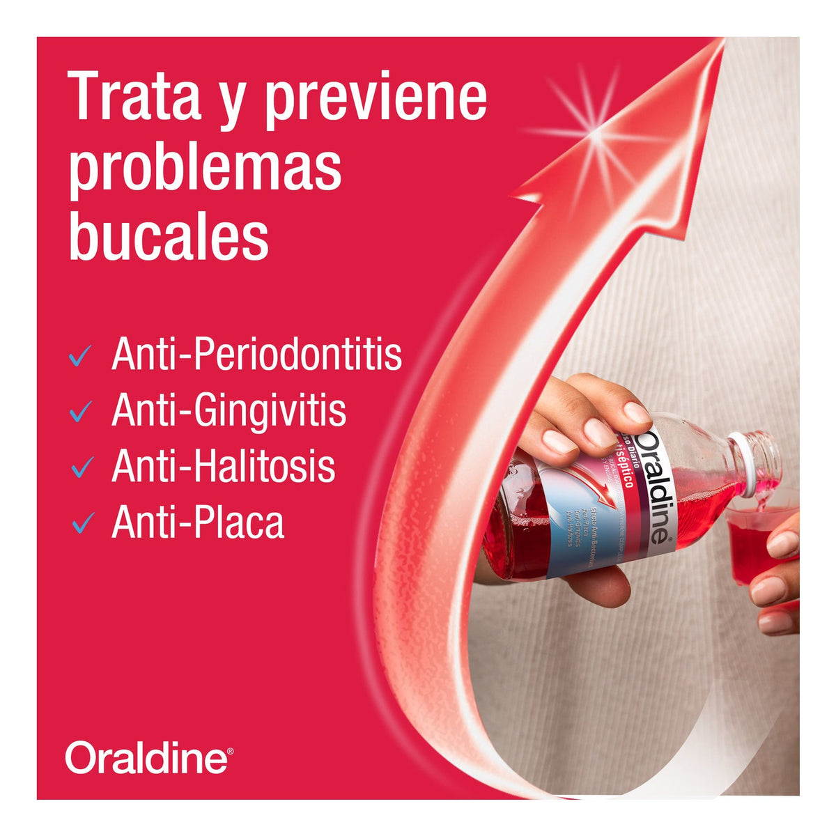 Oraldine Colutorio Antiséptico 400ml + 200ml
