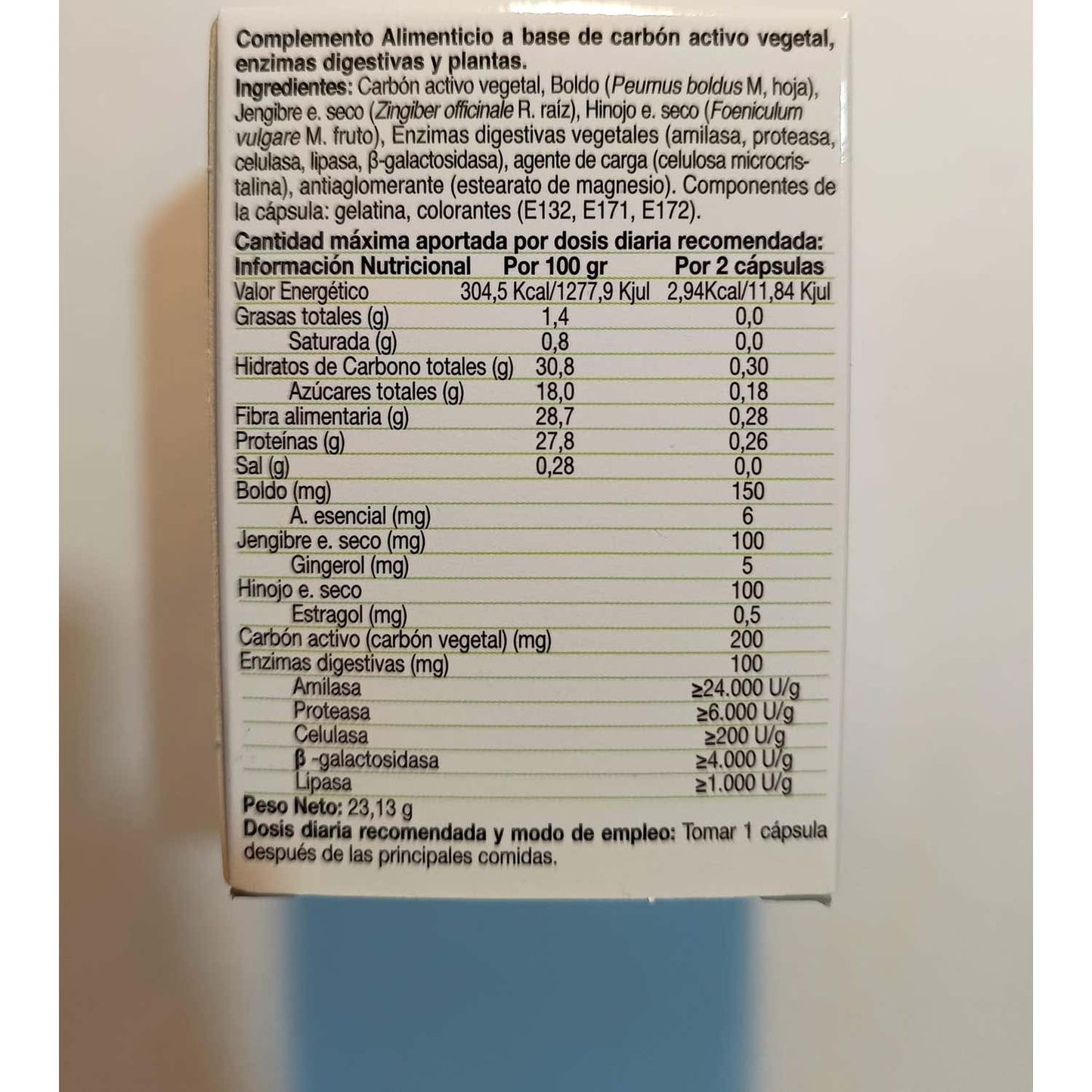 El Naturalista Digesnatur Gases 48Caps