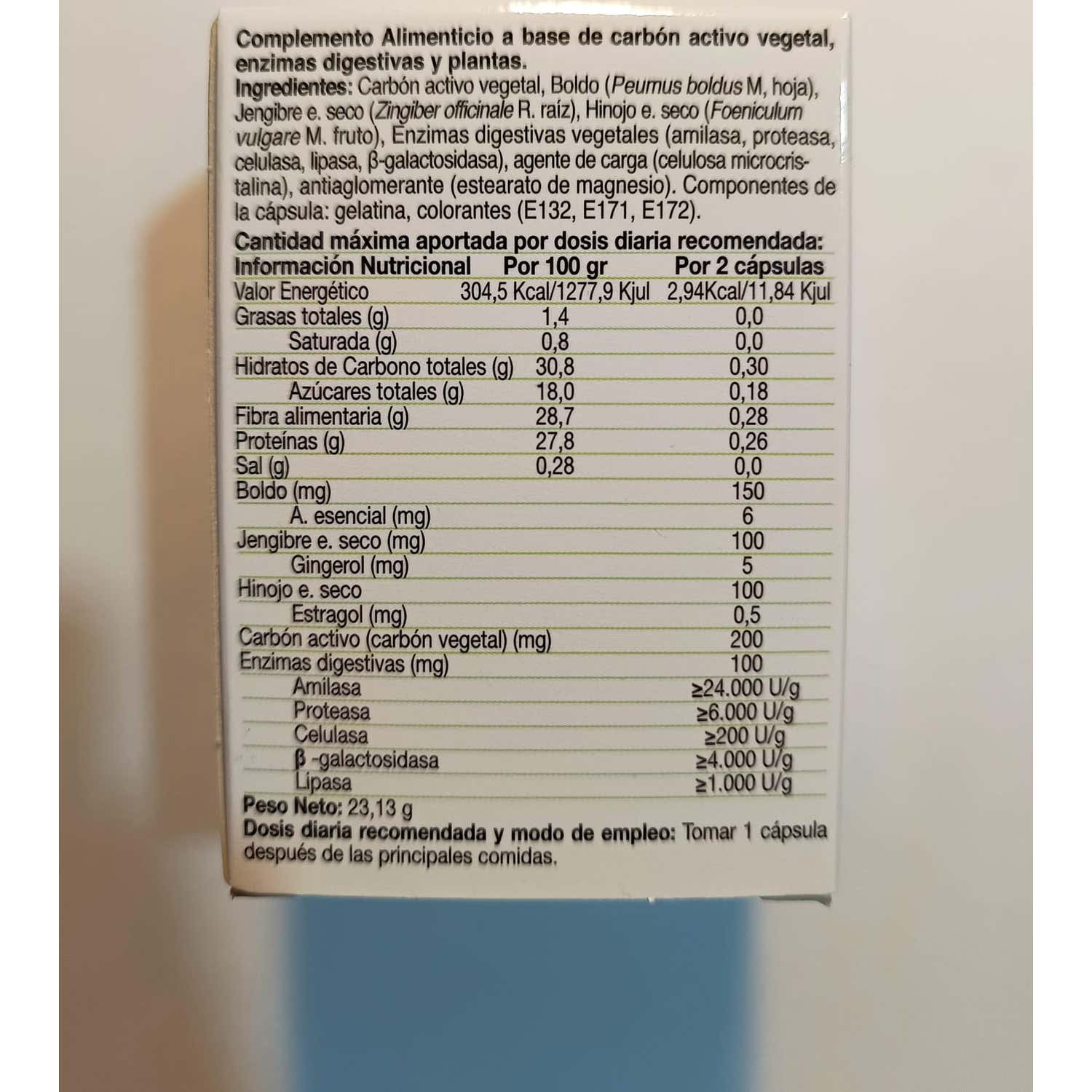 El Naturalista Digesnatur Gases 48Caps