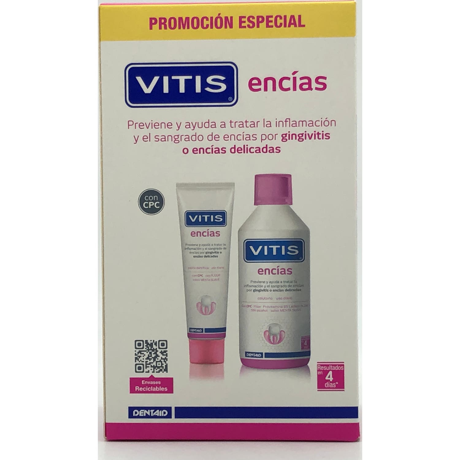 Vitis Encías Dentífrico 100ml + Colutorio 500ml