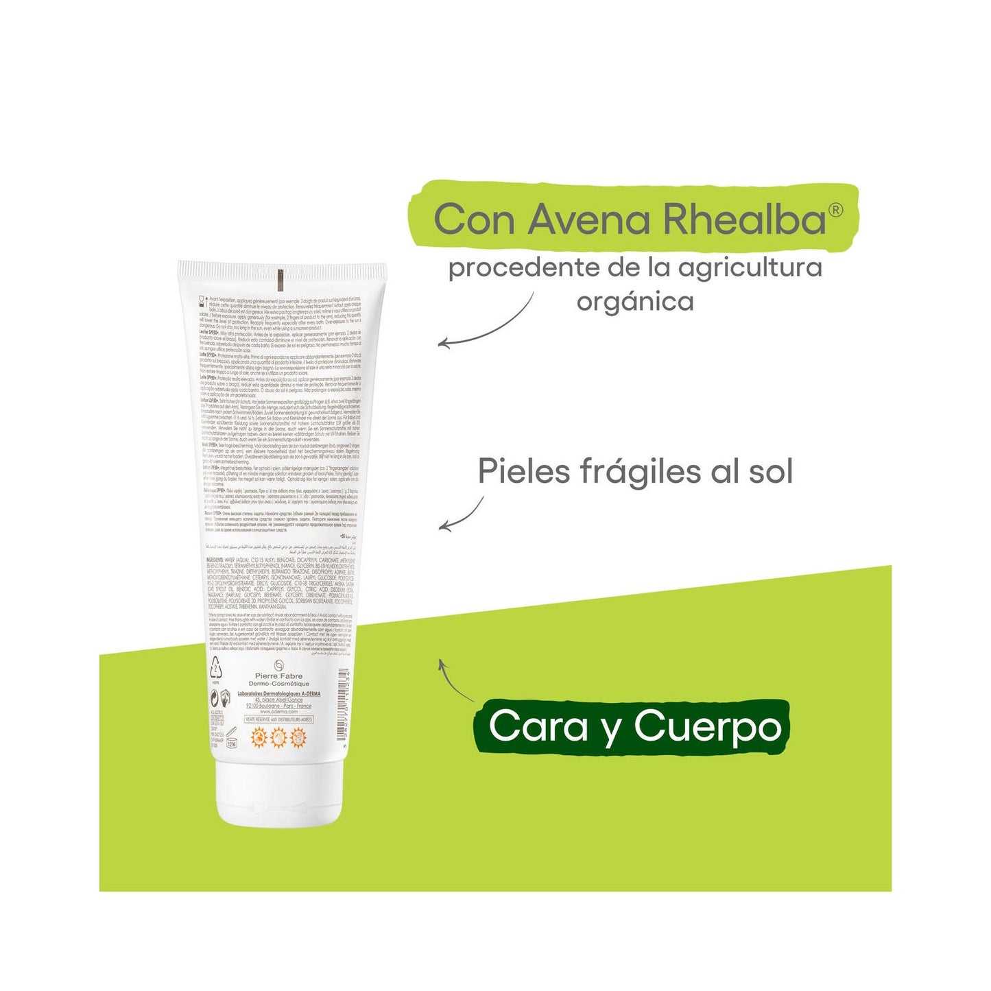 A-Derma Protect Leche Solar SPF50+ 250ml