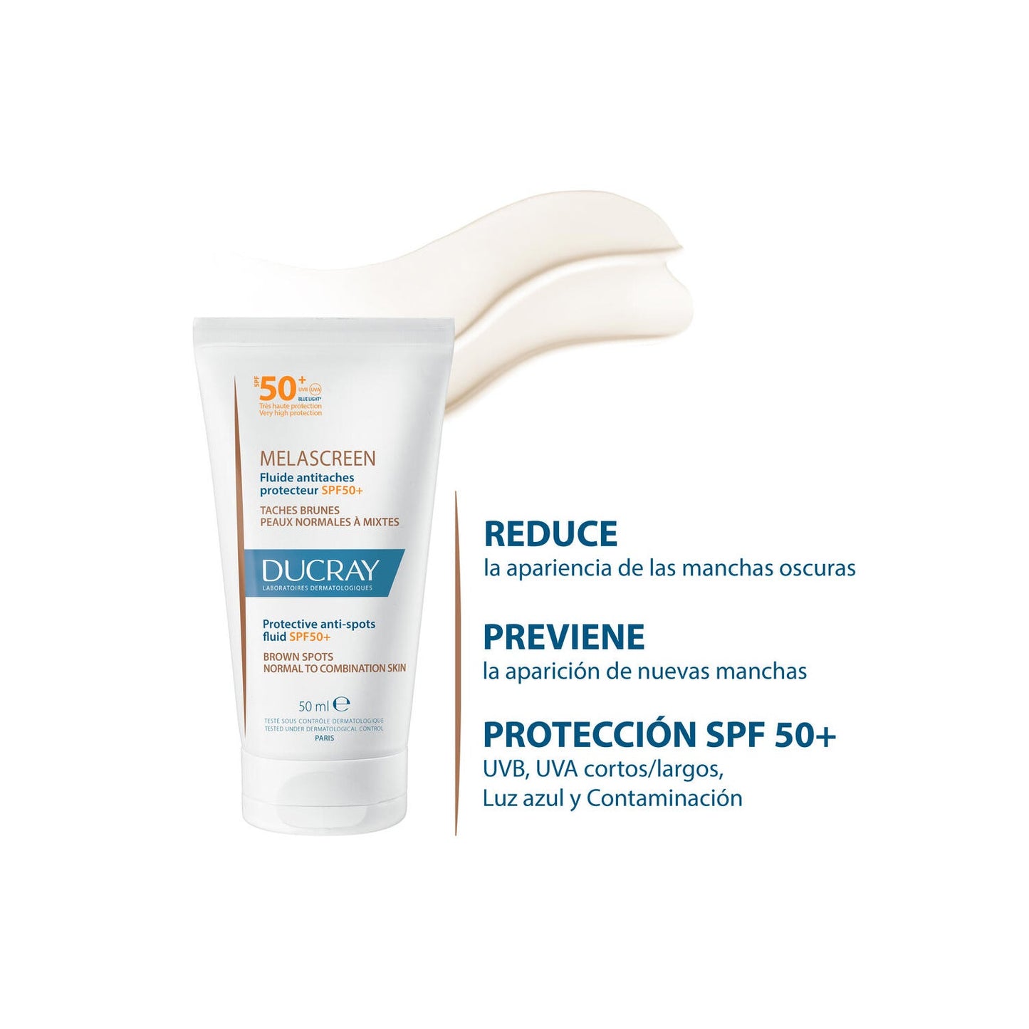 Ducray Melascreen Fluido Protector Antimanchas SPF50+ 50ml
