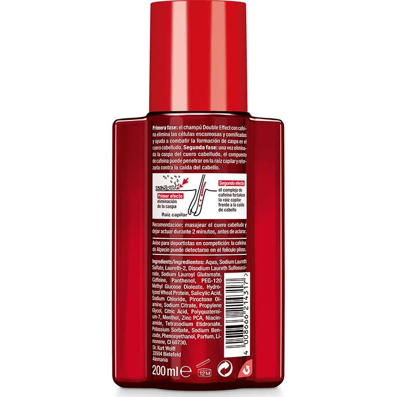 Alpecin Double Effect Champú Anticaída 200ml
