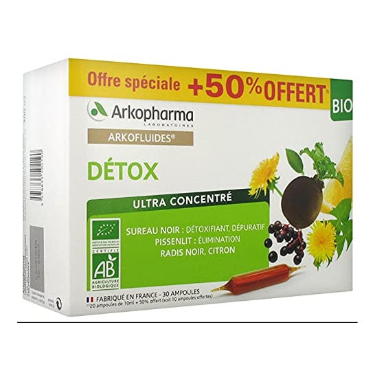 Arkopharma Arkofl Detox Bio 20+10 ampollas
