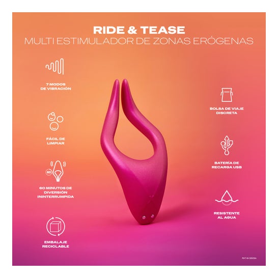 Durex Vibrador Ride & Tease Estimulador Multiuso