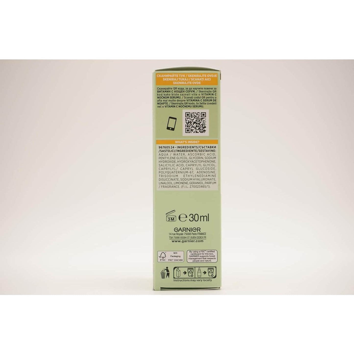 Garnier SkinActive Vitamina C Sérum Noche Antimanchas 30ml