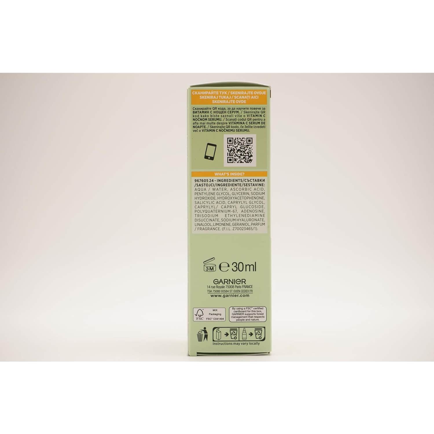 Garnier SkinActive Vitamina C Sérum Noche Antimanchas 30ml