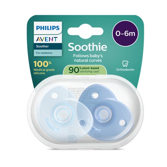 Philips Avent Soothie Chupete Eco Azul 0-6M Scf099/21 2uds