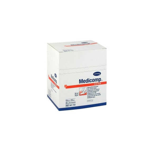 Medicomp Compresa Estéril No Tejido 7.5x7.5cm 2x25uds