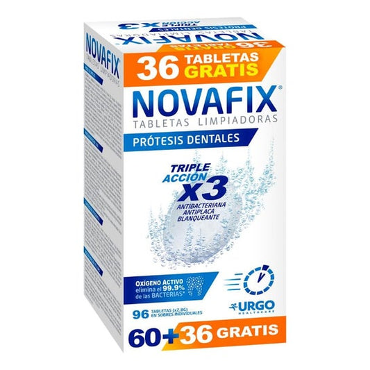 Novafix Tabletas Limpiadoras Triple Acción 96 uds