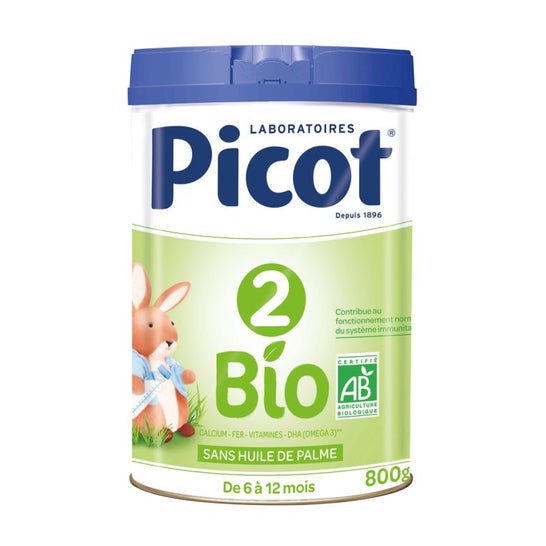 Leche infantil orgánica Picot 2 Edad 800g