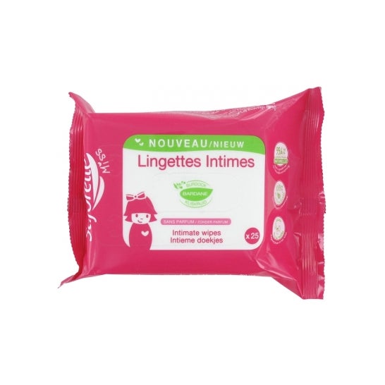 Saforelle Miss Toallitas íntimas biodegradables 25uts