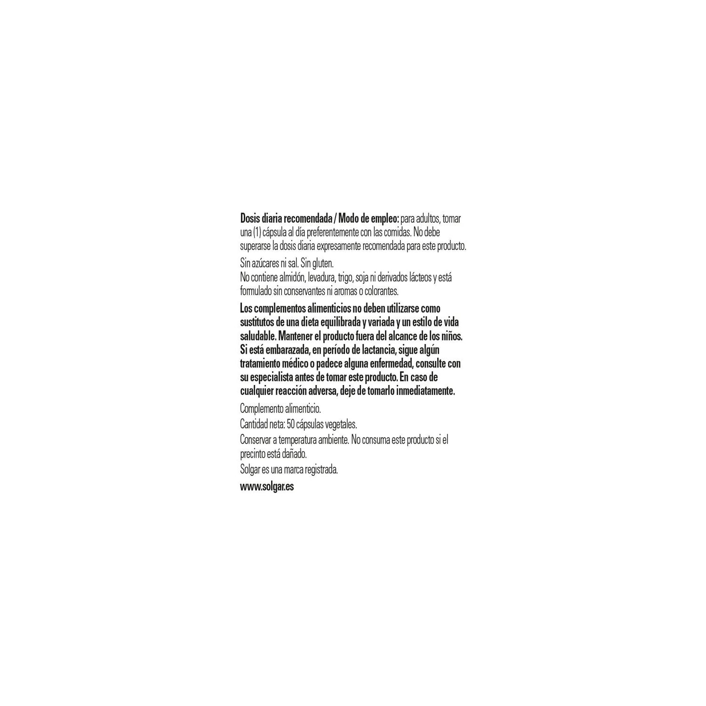 Solgar Vitamina B12 Cianocobalamina 500mcg 50vcaps