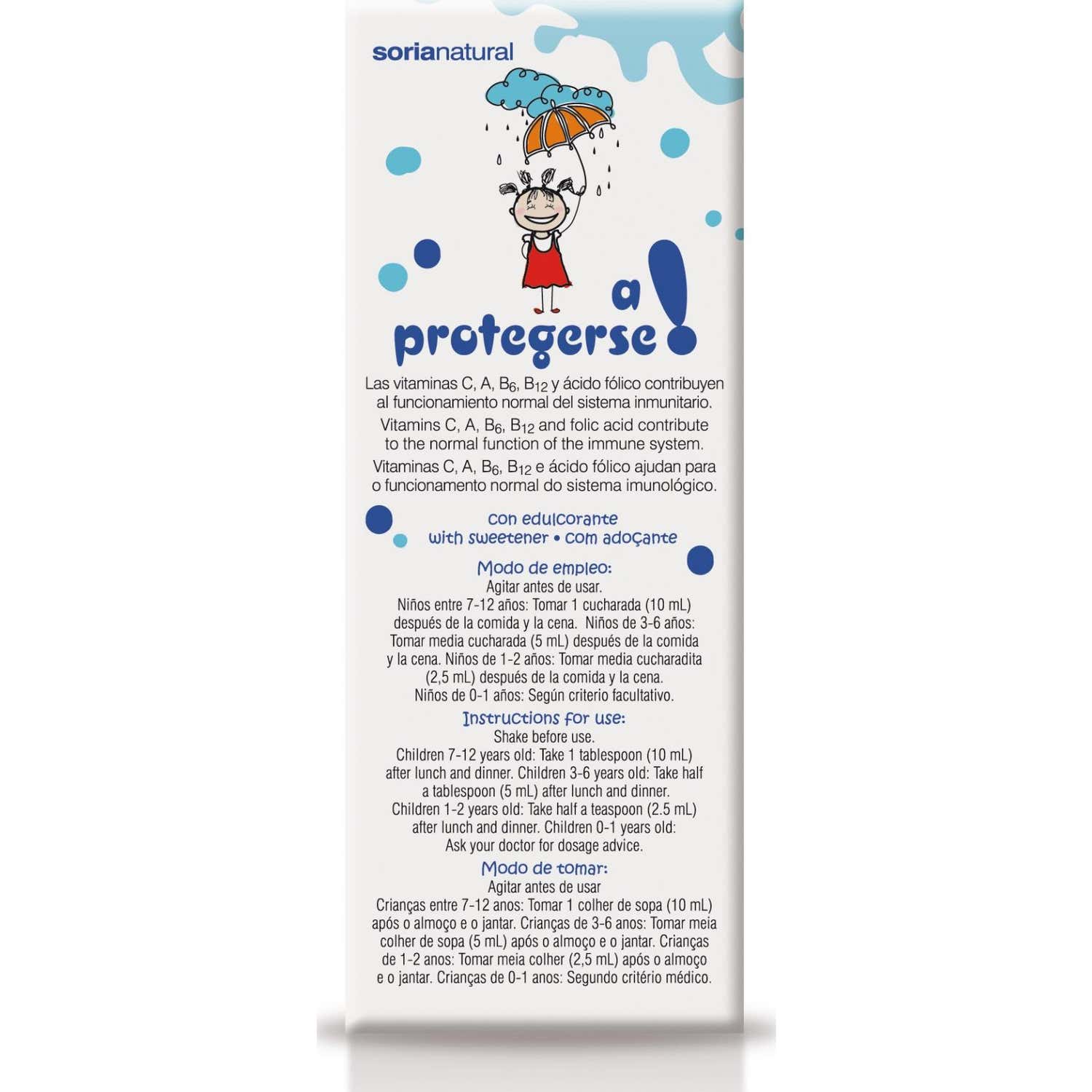 Soria Natural Jarabe Infantil A Protegerse 150ml