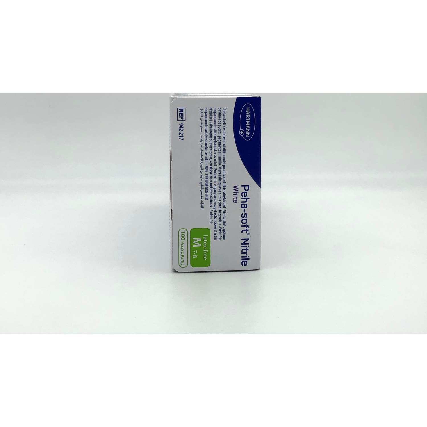 Peha-Soft Guantes Desechables de Nitrilo Blancos talla M 100uds