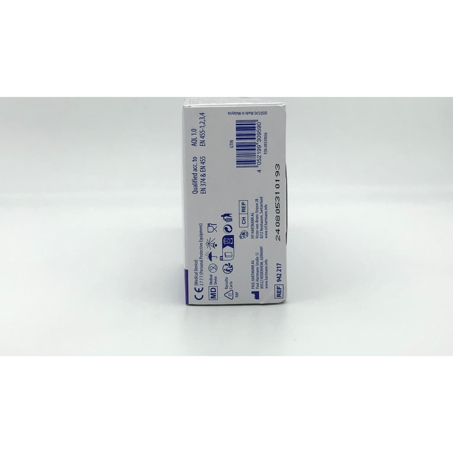 Peha-Soft Guantes Desechables de Nitrilo Blancos talla M 100uds