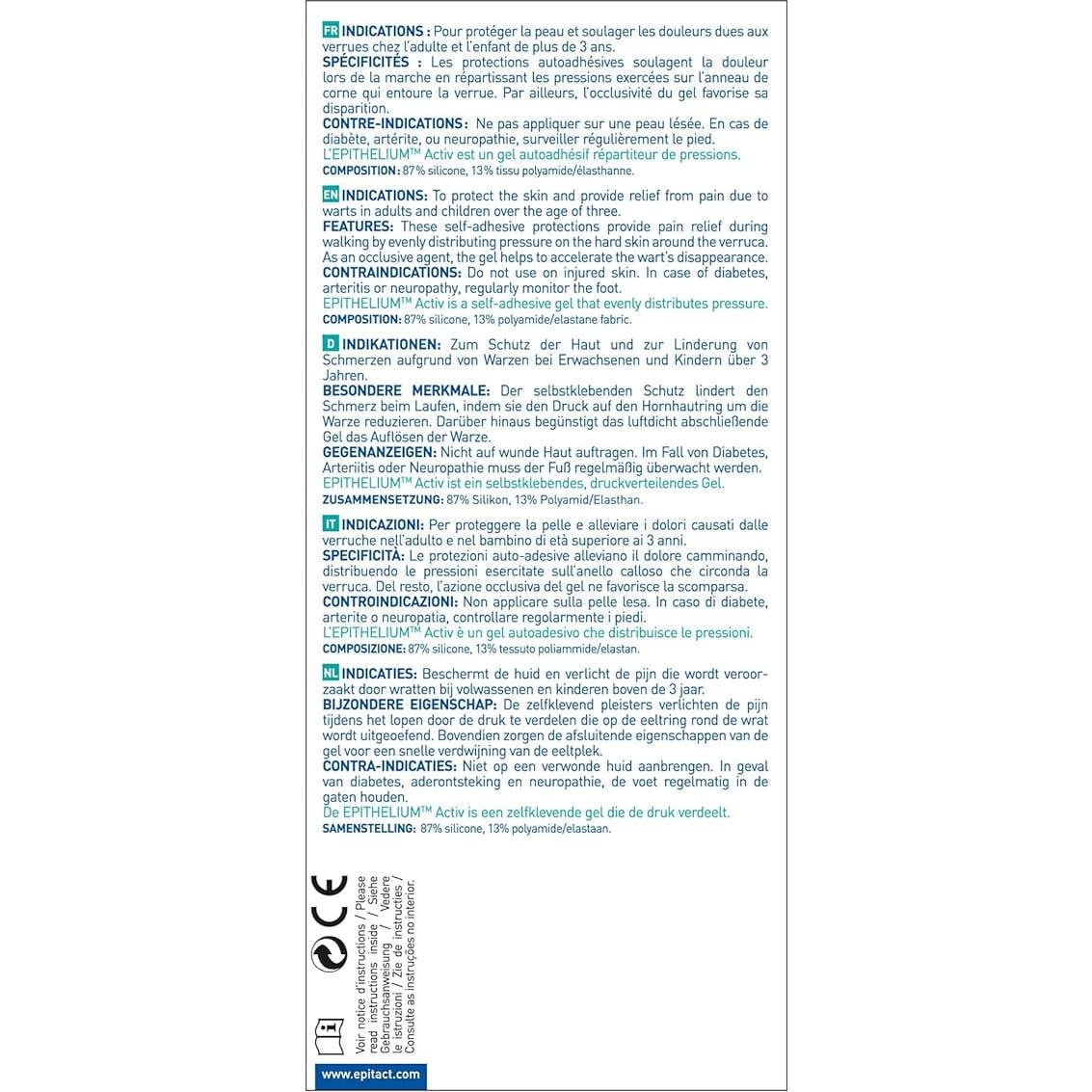 Apósitos Verrugas Epitactas 5 unidades