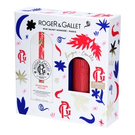 Roger & Gallet Gingembre Rouge Cofre Agua Perfumada + Vela