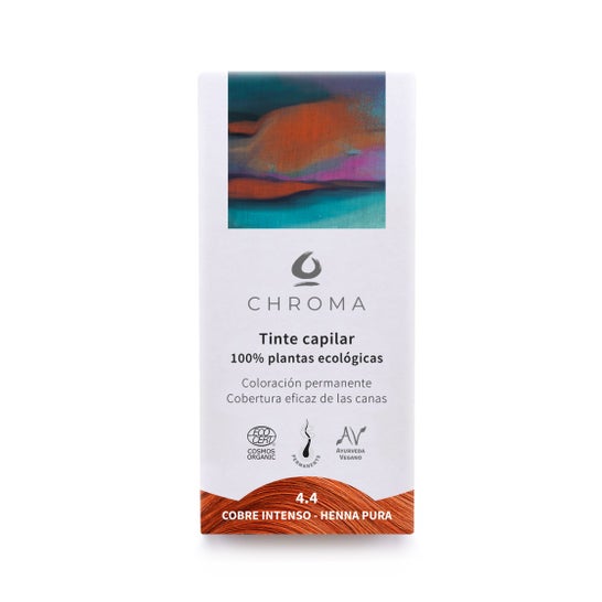 Chroma Tinte Bio 4.4 Cobre Intenso-Henna Pura 100 g
