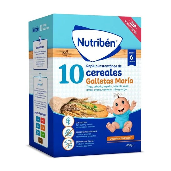 Nutriben 10 Cereales Galleta Maria 600g
