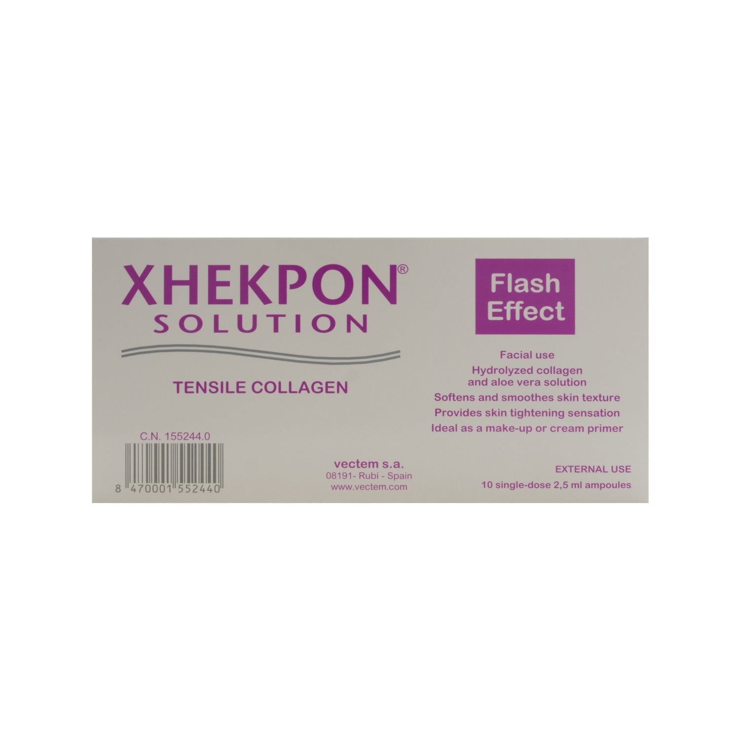 Xhekpon® solución colágeno tensor 10amp