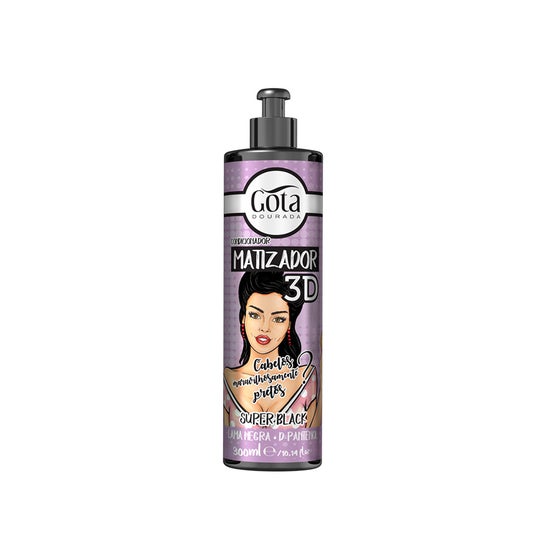 Gota Dourada Acondicionador Matizador 3 D Super Black 300 ml