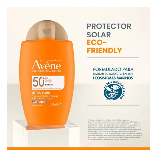 Avène Ultra Fluid Mat Perfect con Color Pieles Normales a Mixtas SPF50+ 50ml