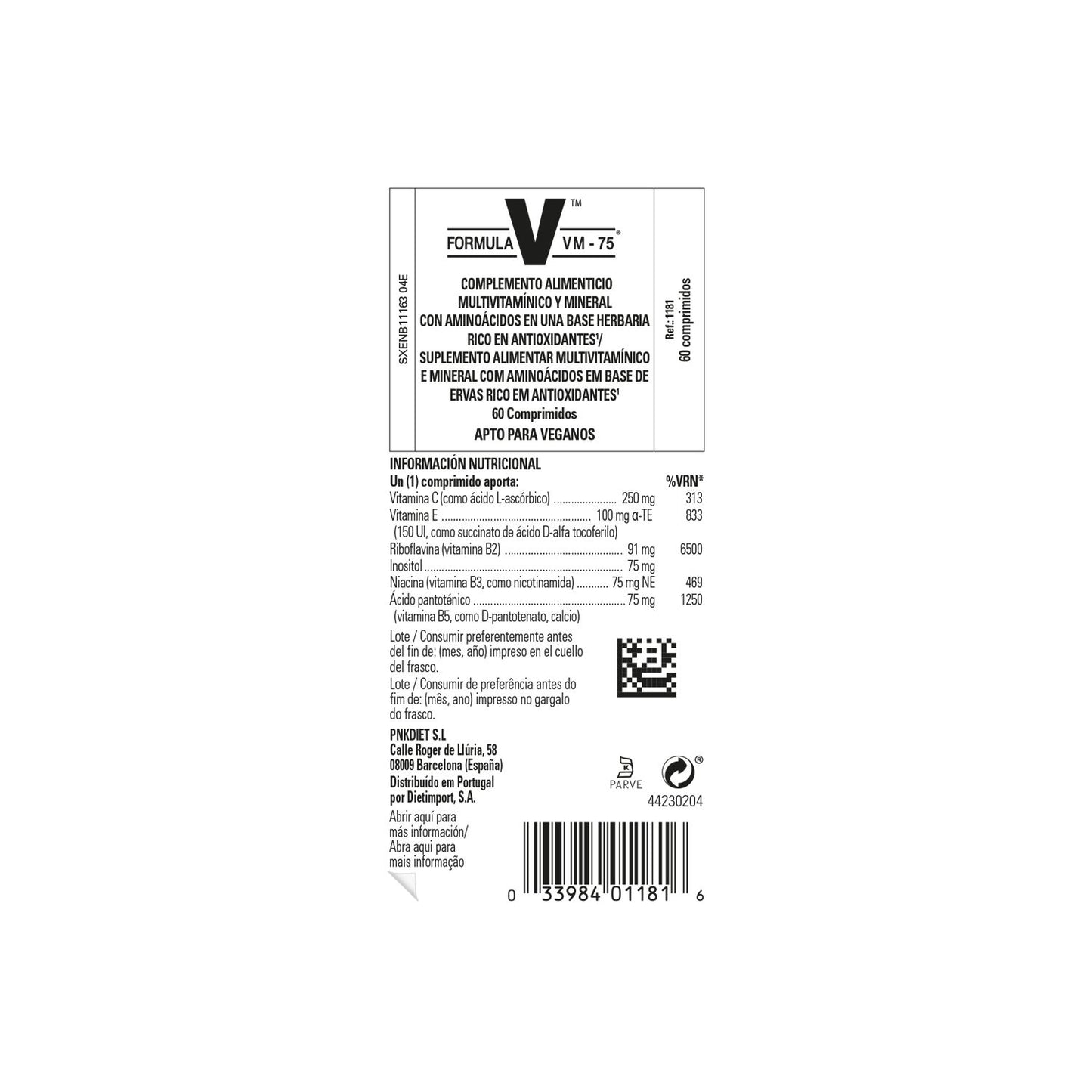Solgar Fórmula VM-75 60comp