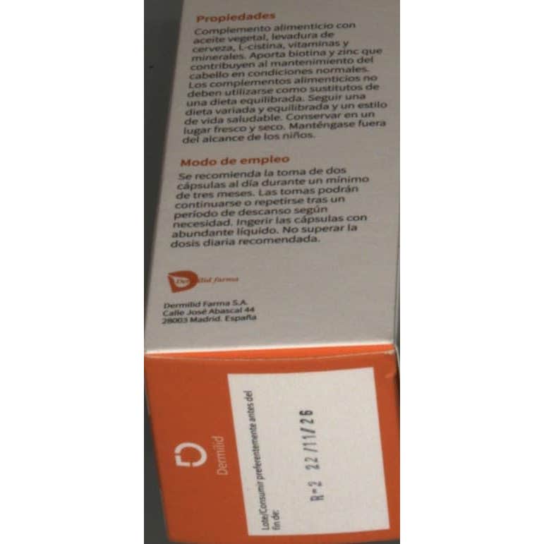 Dermilid Cabello y Uñas 60cáps
