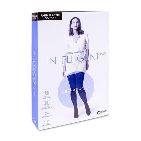 Farmalastic Novum Media Larga Intelligent Plus Compresion Normal Canela T-3