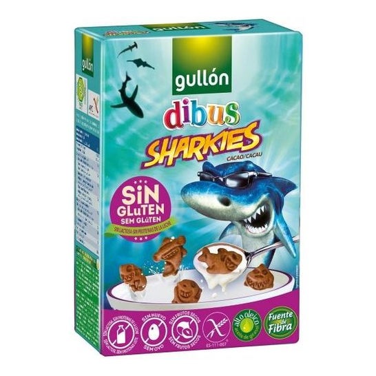 Gullón Galletas Dibus Sharkies Cacao Sin Gluten Bio 250 g