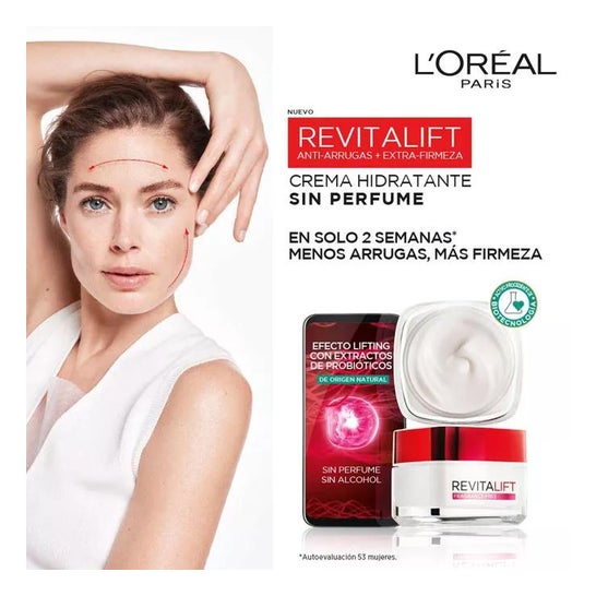 L'Oréal Revitalift Sin Perfume Piel Sensible Antiarrugas SPF15 50ml