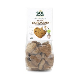 Sol Natural Corazones Trigo Sarraceno Chocolate Maíz Bio 250g
