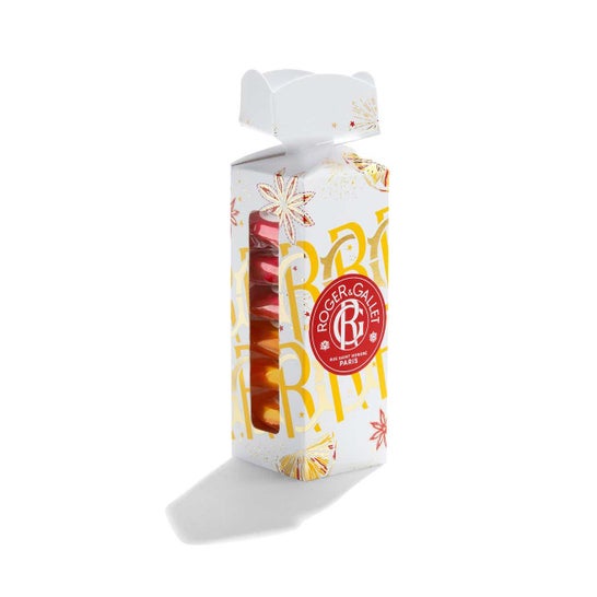 Roger & Gallet Tableta Baño Jengibre Rojo Naranja Set Navidad 2023