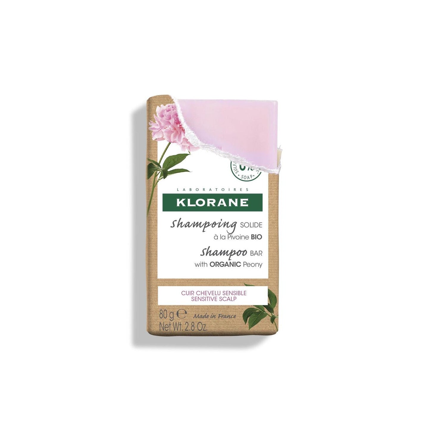 Klorane Champú Sólido a la Peonía 80gr