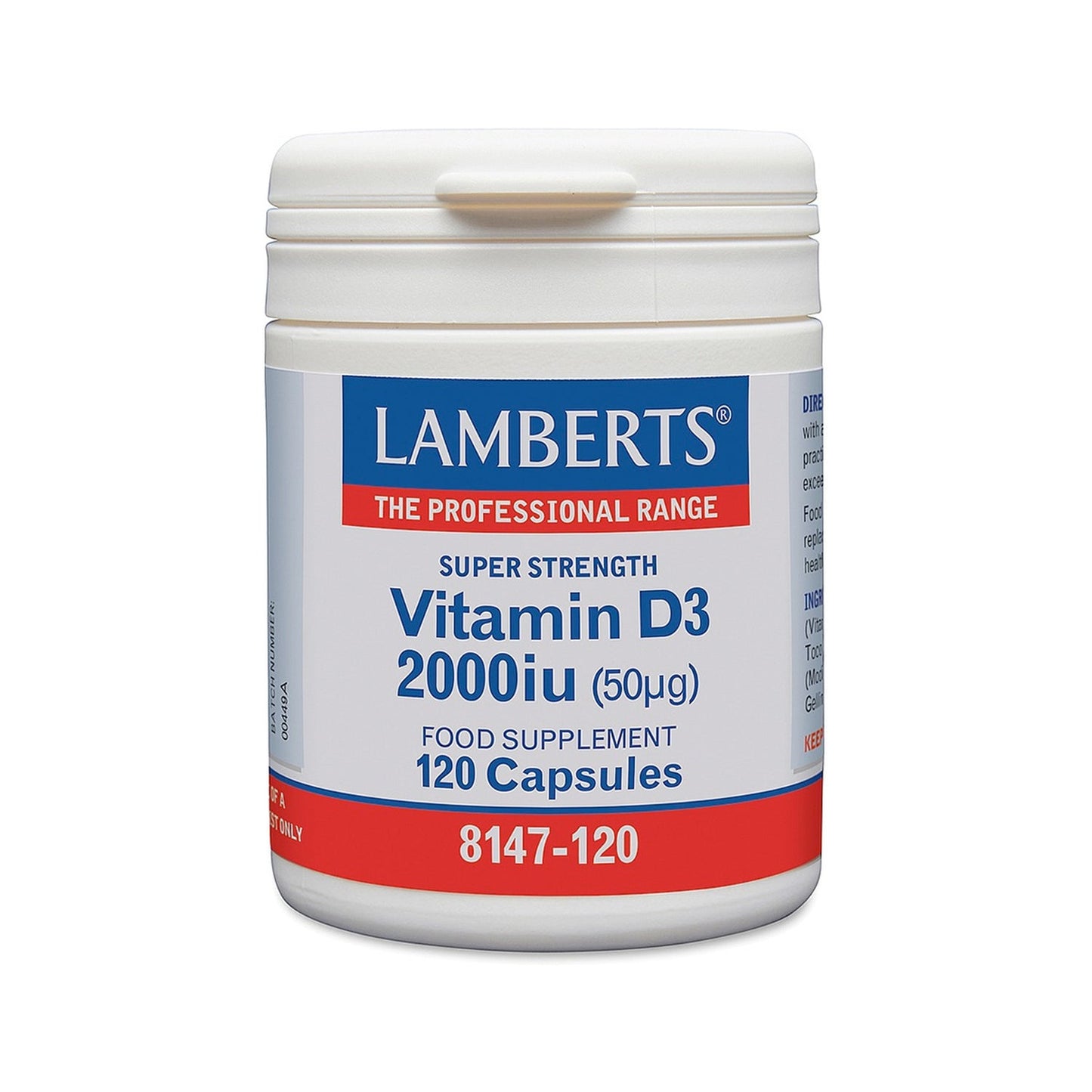 Lamberts Vit D3 2.000Ui 120caps